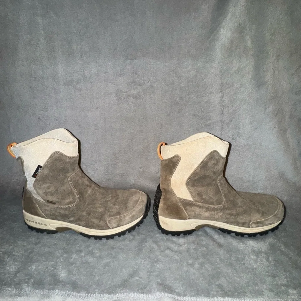 Merrell Sprint Blast Leather Beetle Brown Polartec Boots Men’s Size 10